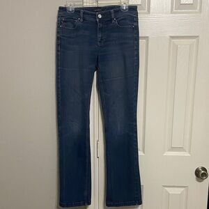 White House Black Market Women's Dark Blue Straight Leg Jeans